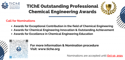 TIChE Outstanding Professional Chemical Engineering Award